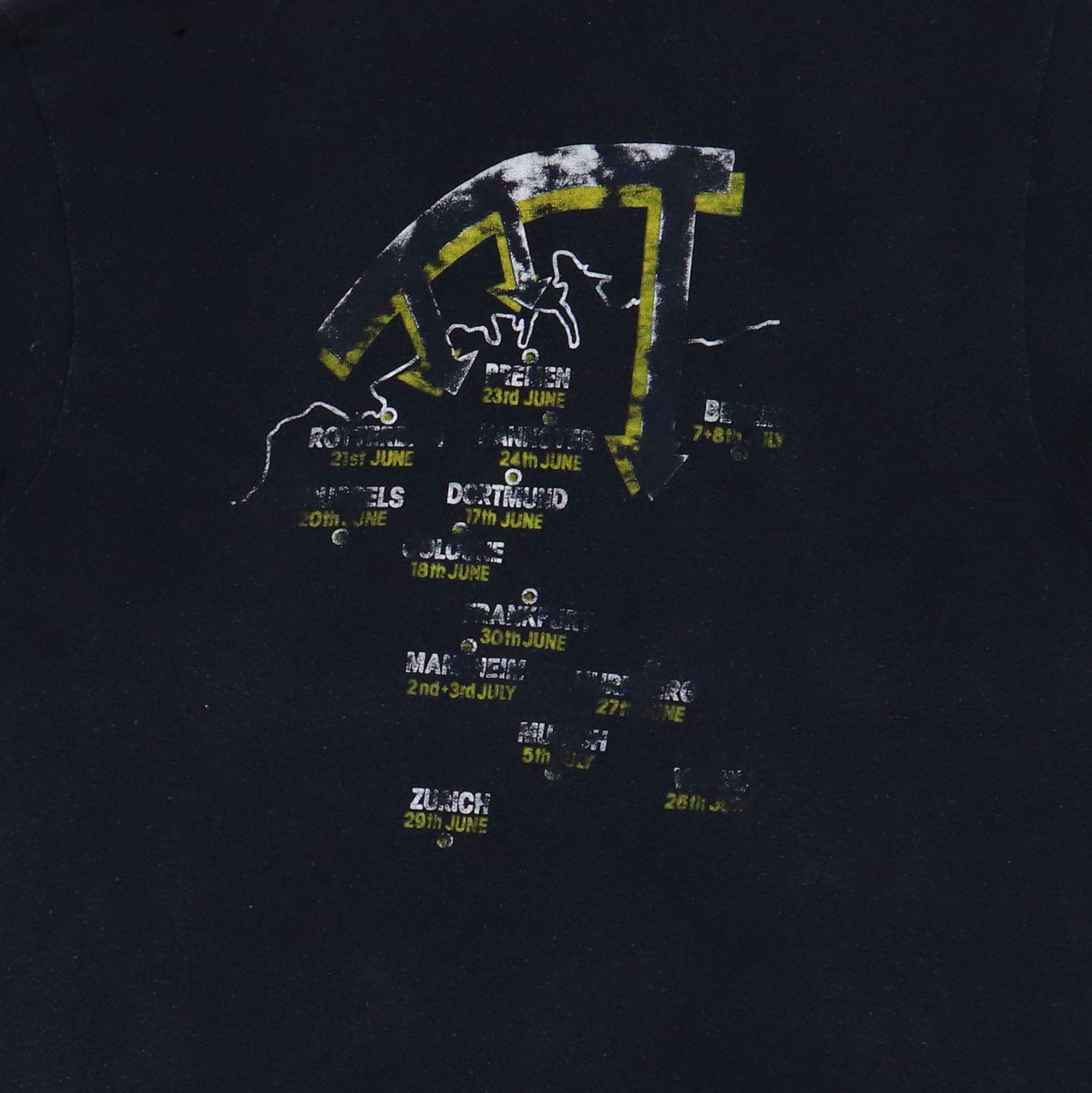 1980 Led Zeppelin Over Europe Tour Shirt