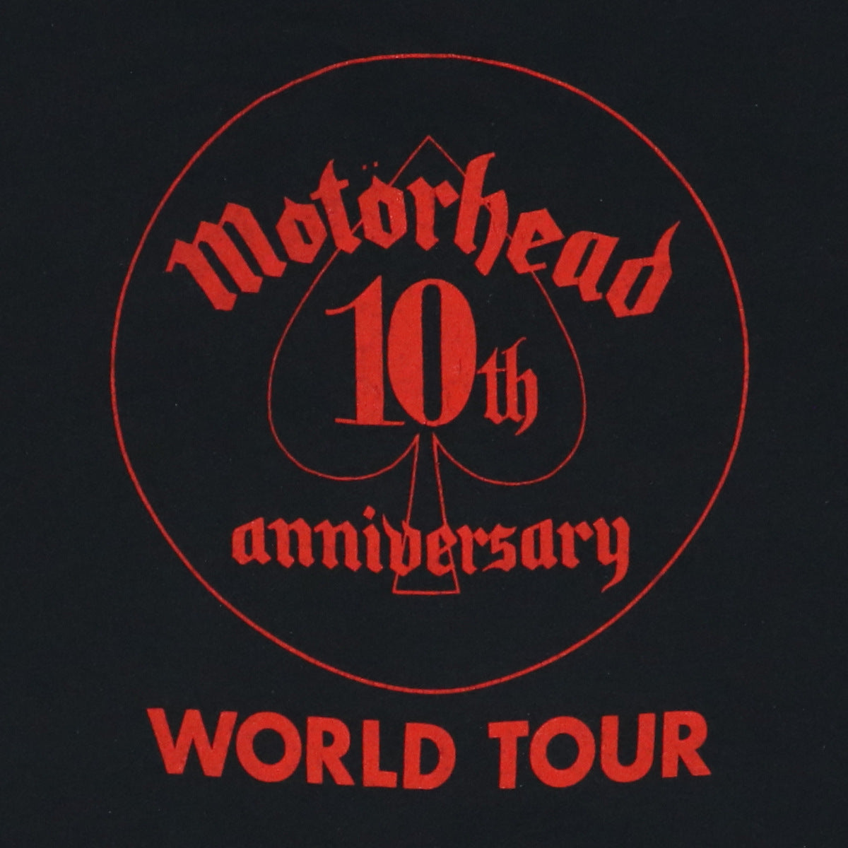 1985 Motorhead 10th Anniversary Tour Shirt