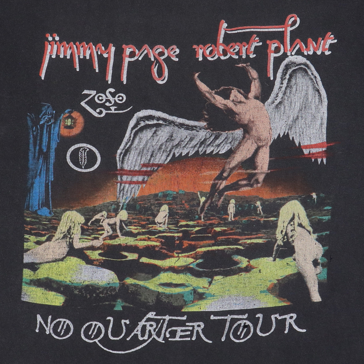 1995 Jimmy Page Robert Plant No Quarter Tour Shirt