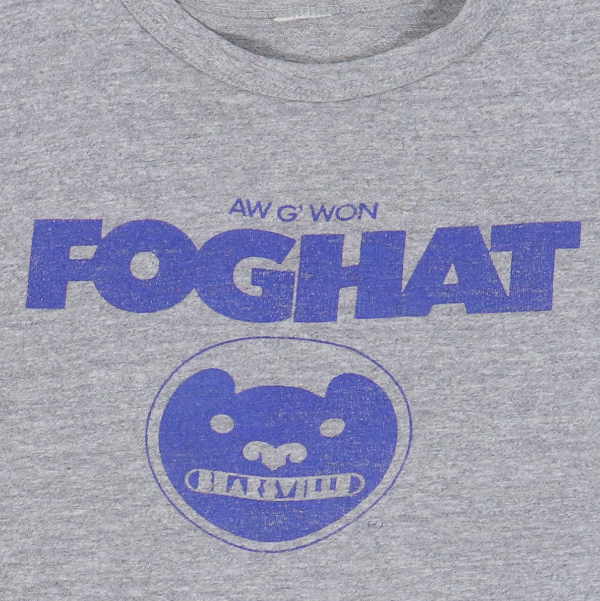 1972 Foghat Aw G' Won Promo Shirt