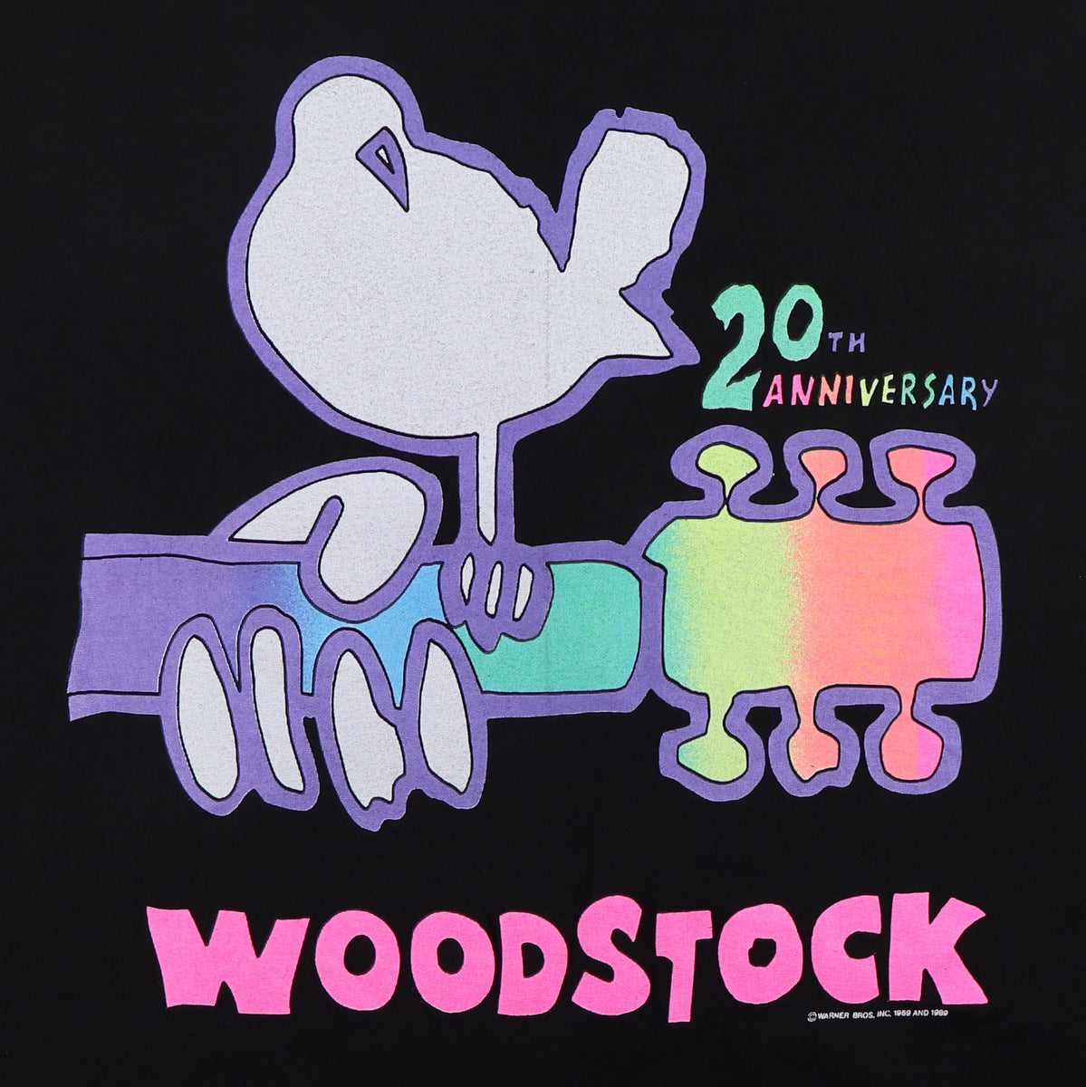 1989 Woodstock 20th Anniversary Shirt
