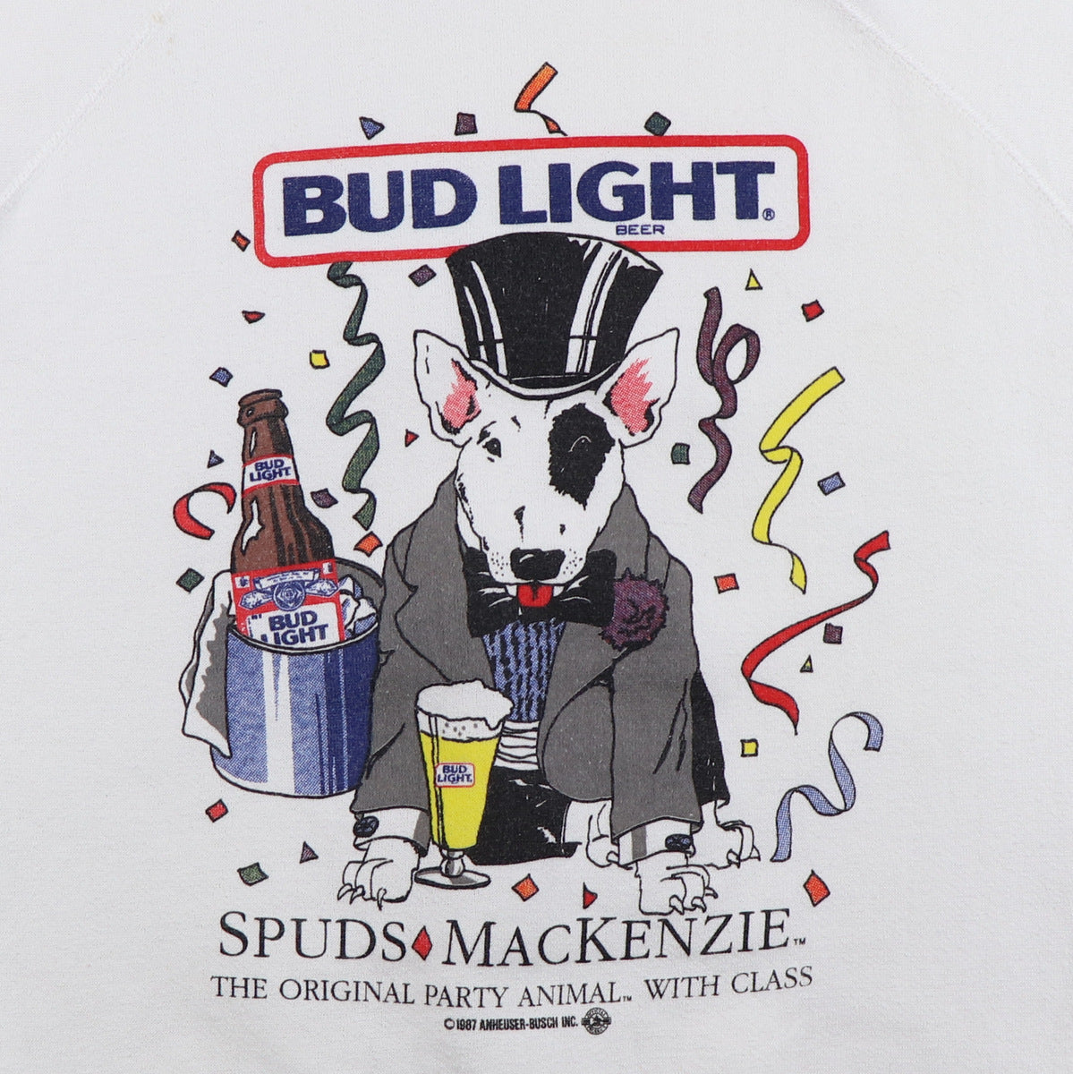 1987 Spuds MacKenzie Bud Light Party Animal Sweatshirt