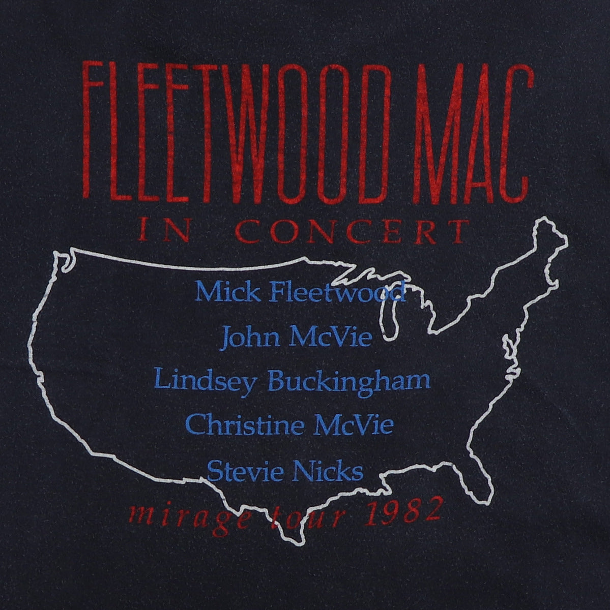 1982 Fleetwood Mac Mirage Tour Shirt