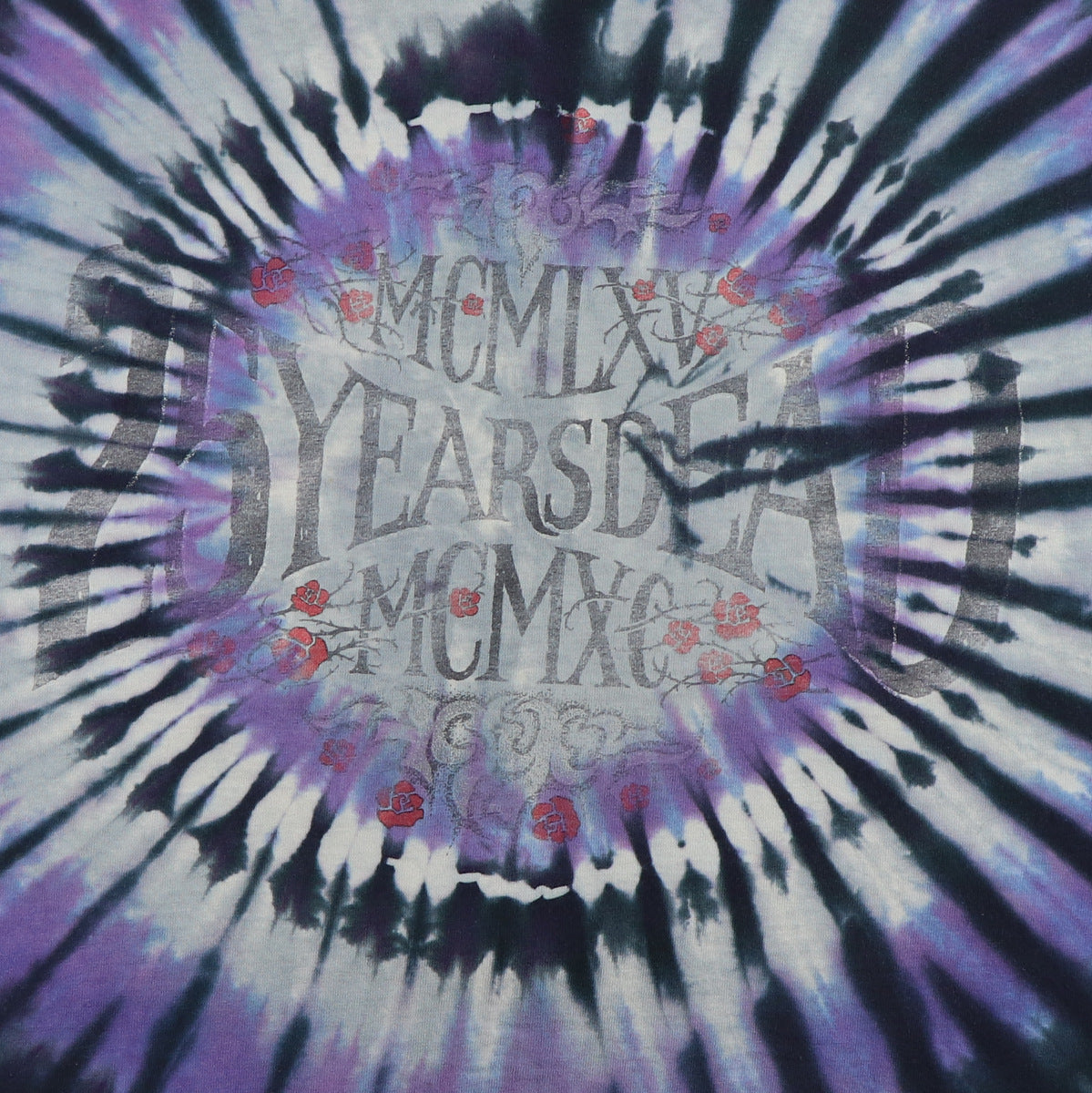 1990 Grateful Dead 25 Years Dead Tie Dye Shirt