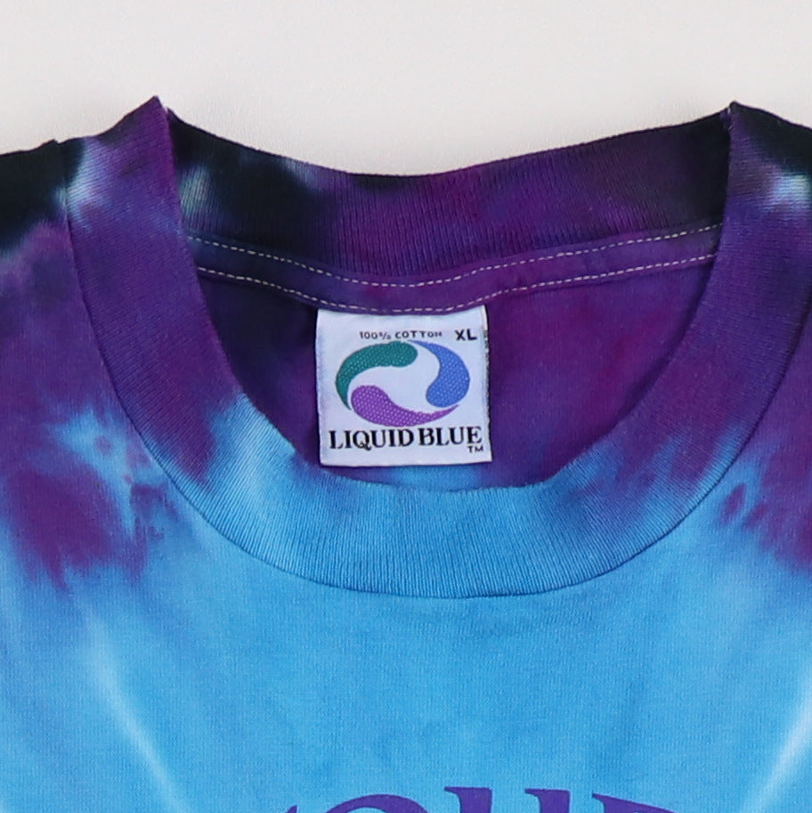 1994 Grateful Dead Fall Tour Liquid Blue Tie Dye Shirt