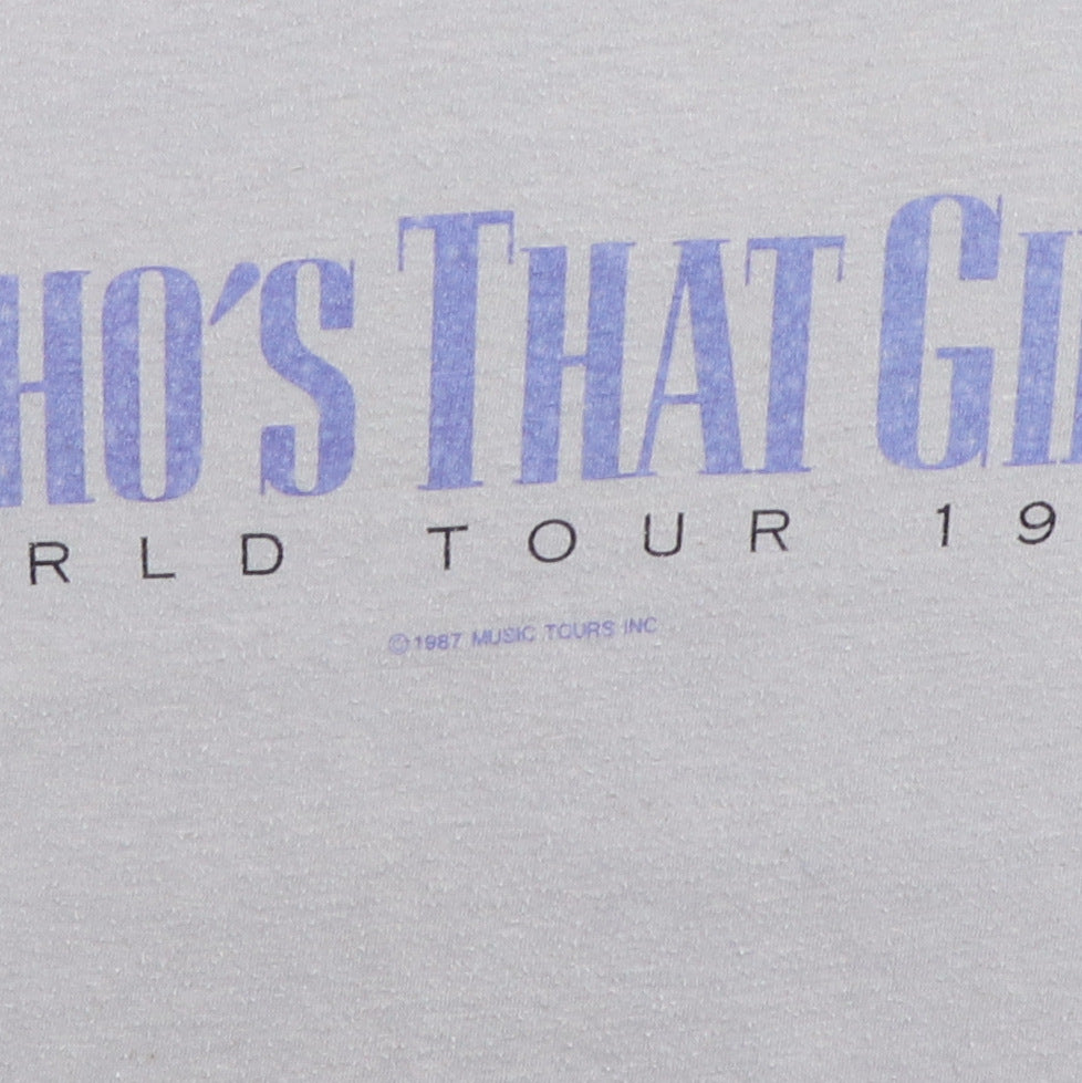 1987 Madonna Who's That Girl World Tour Shirt