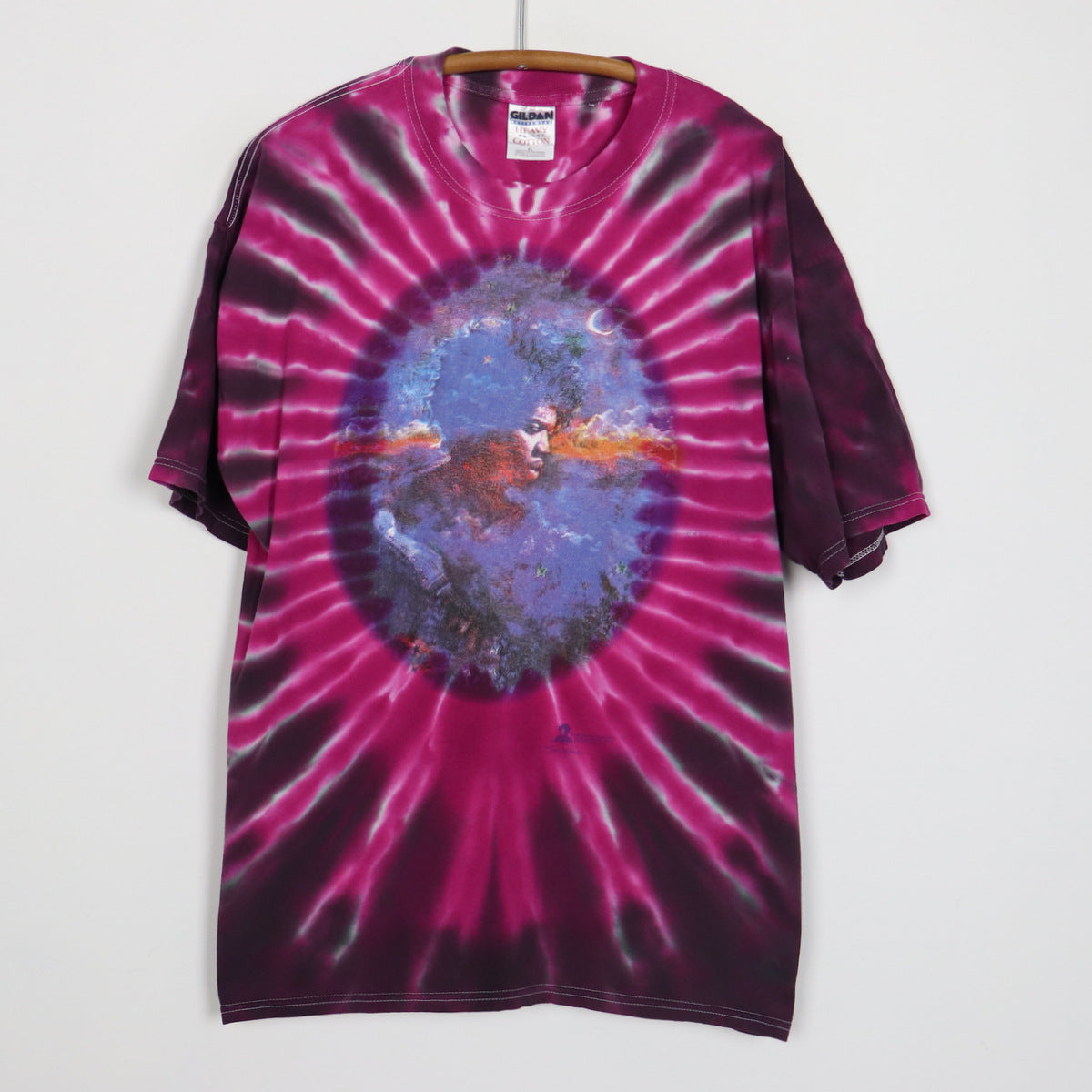 1997 Jimi Hendrix Crying Blue Rain Tie Dye Shirt | Authentic