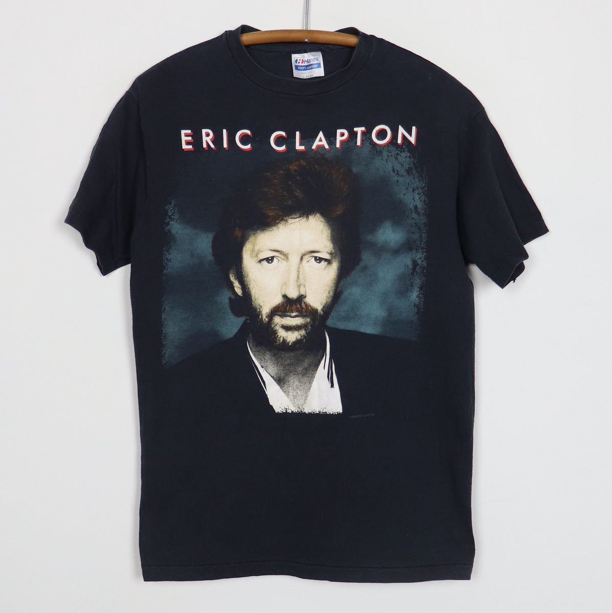 T-shirt Eric Clapton - Japan Tour 1988 - Taille Small - Noir Vintage