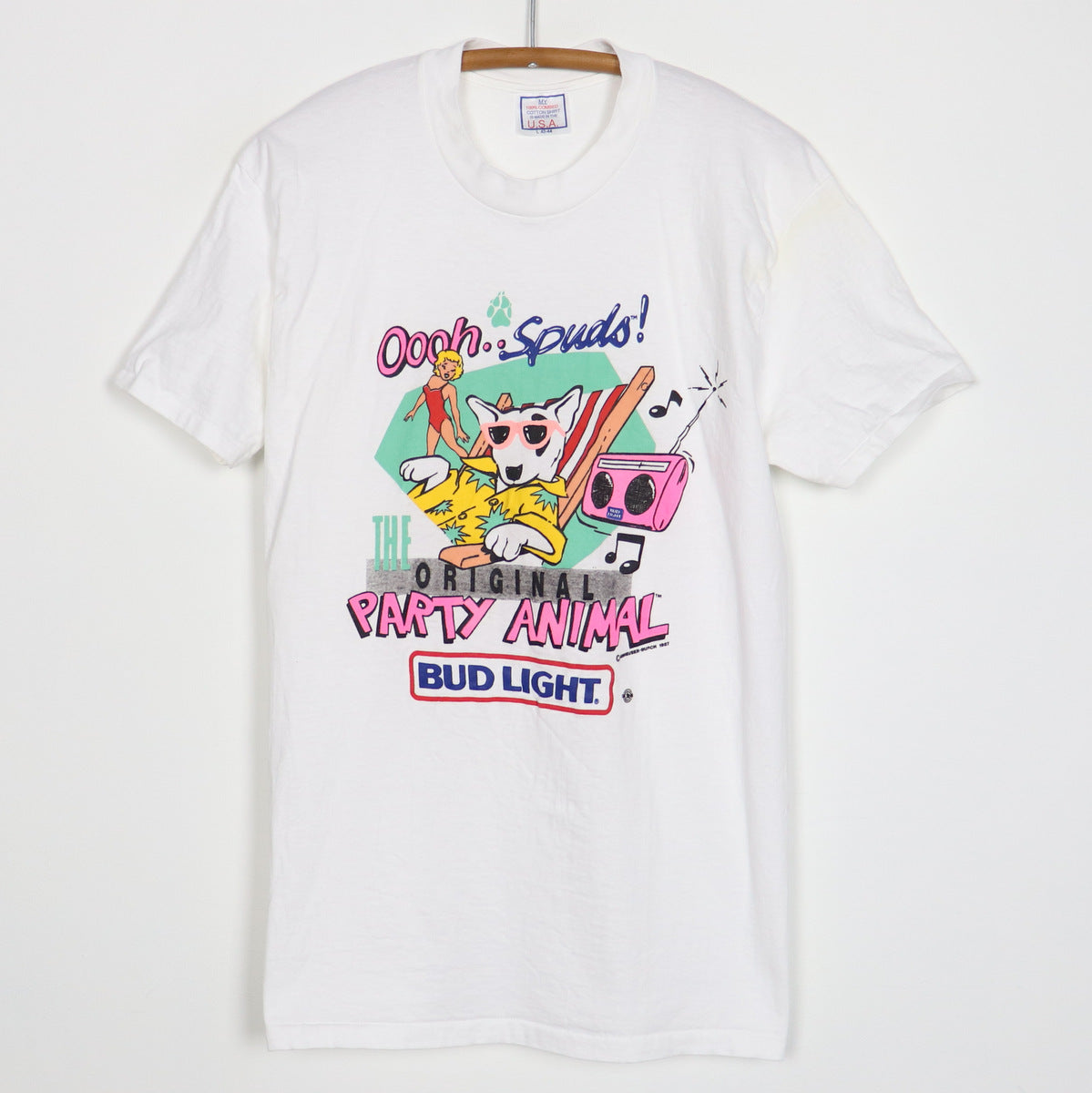 1987 Spuds MacKenzie Bud Light Party Animal Shirt