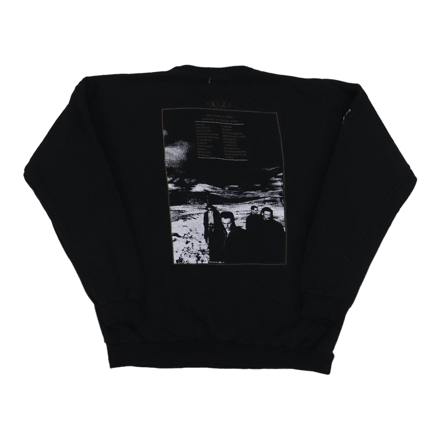 1987 U2 The Joshua Tree Europe Summer Tour Sweatshirt