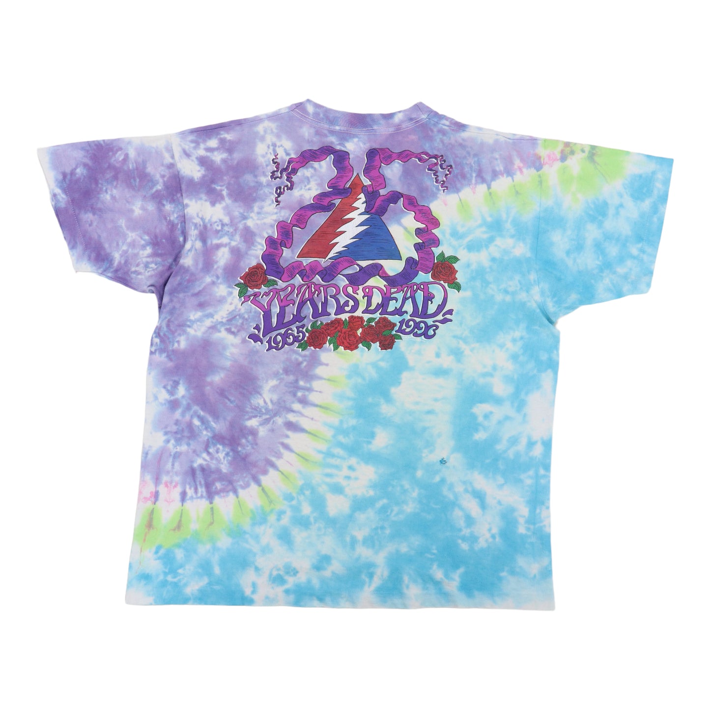 1990 Grateful Dead 25 Years Dead Tie Dye Shirt