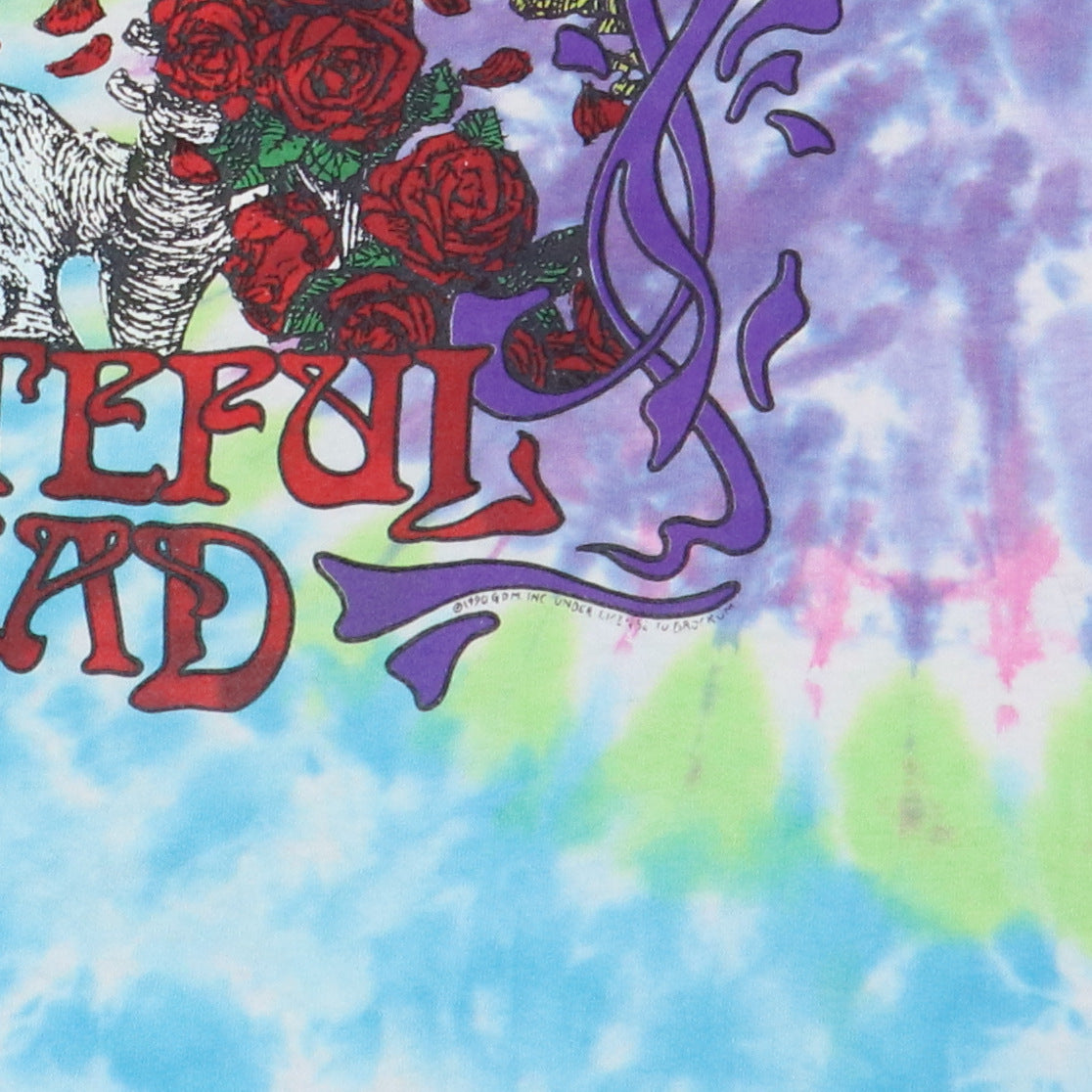 1990 Grateful Dead 25 Years Dead Tie Dye Shirt