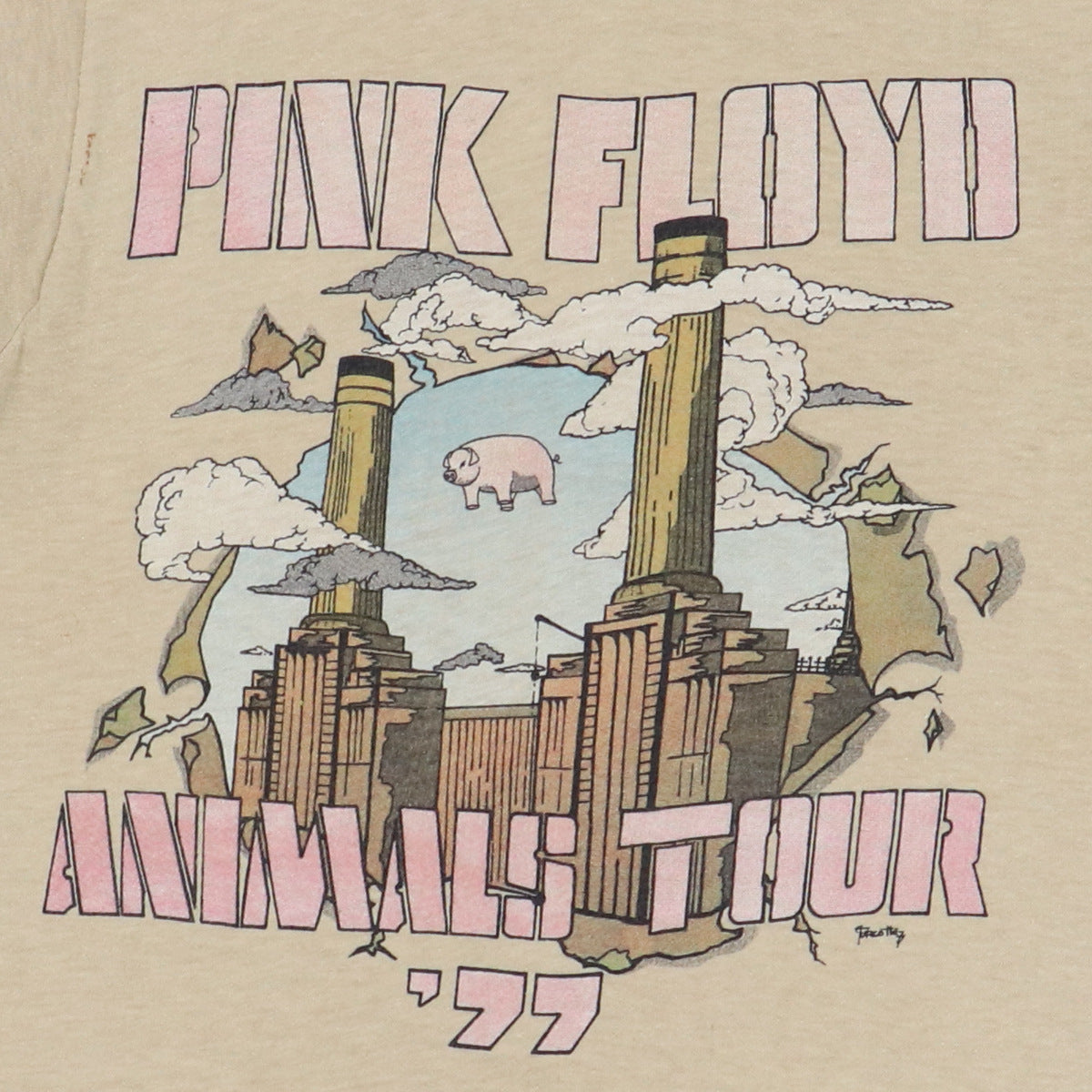 1977 Pink Floyd Animals Tour Shirt