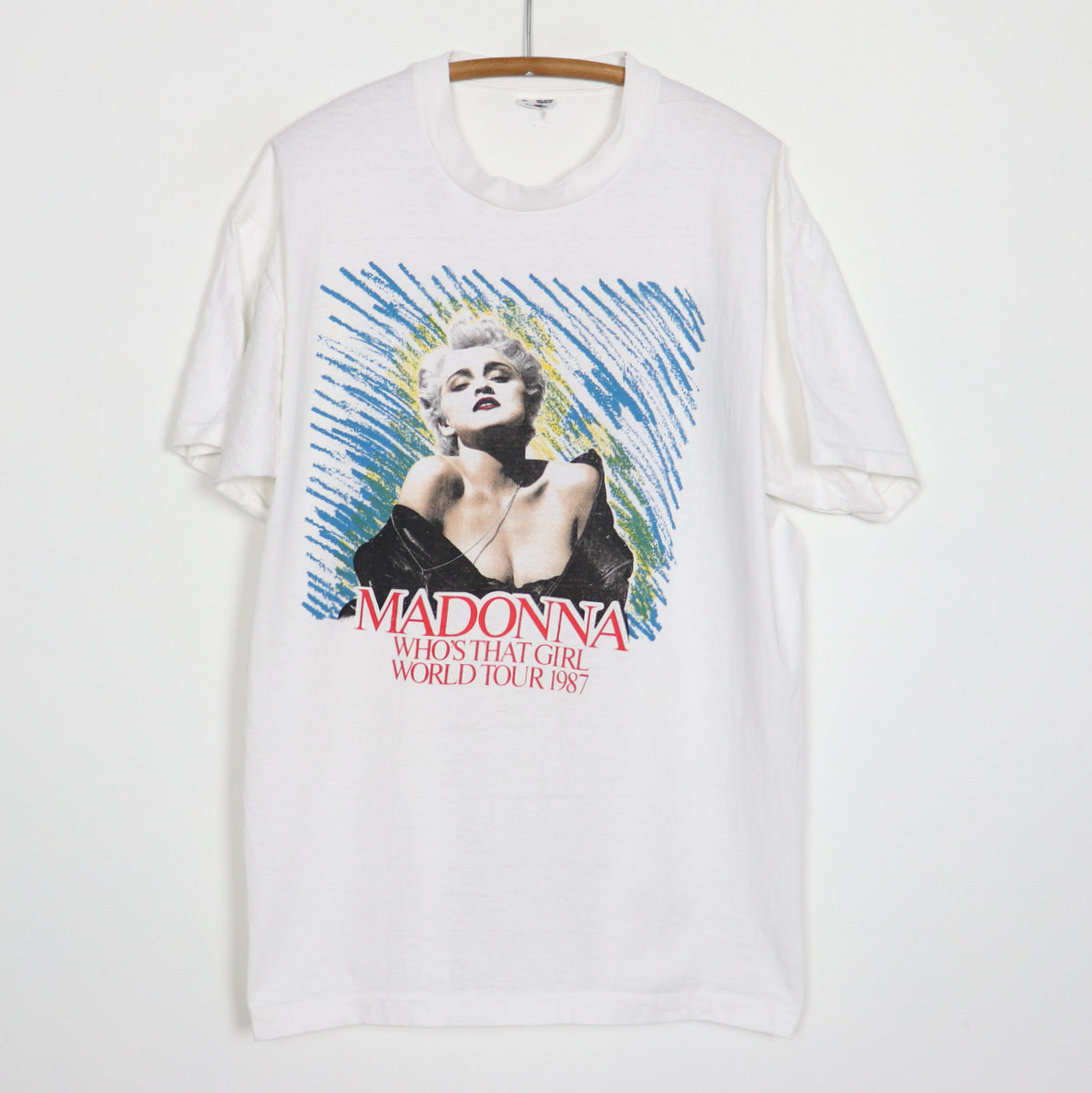 マドンナ ヴィンテージTシャツ world tour 1987 オフィシャル-
