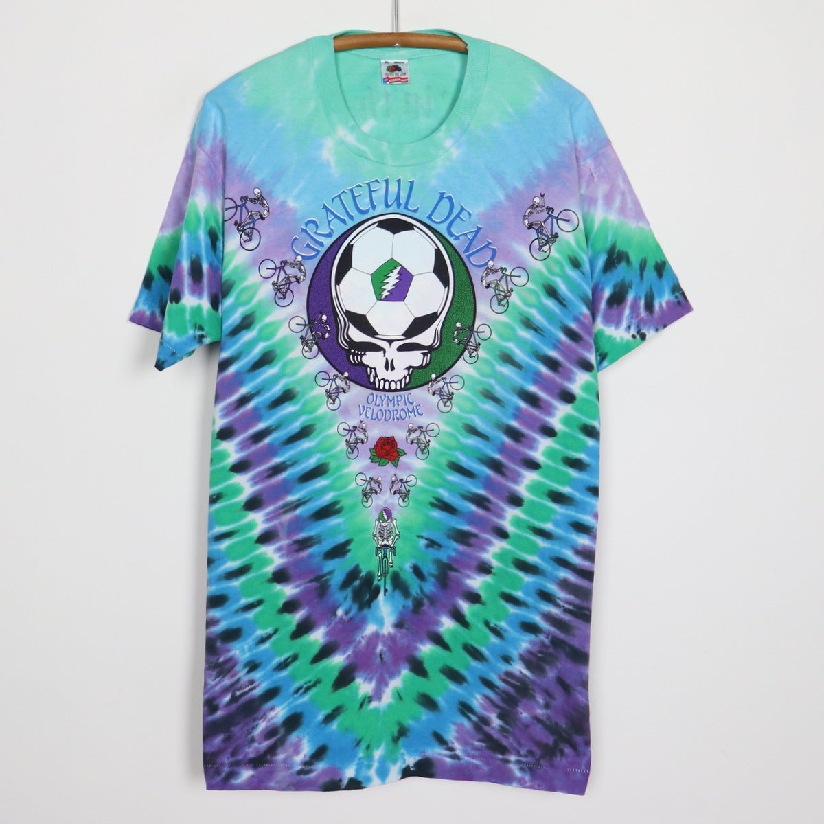 1990 Grateful Dead Playin' In The Field Tie Dye Concert Shirt