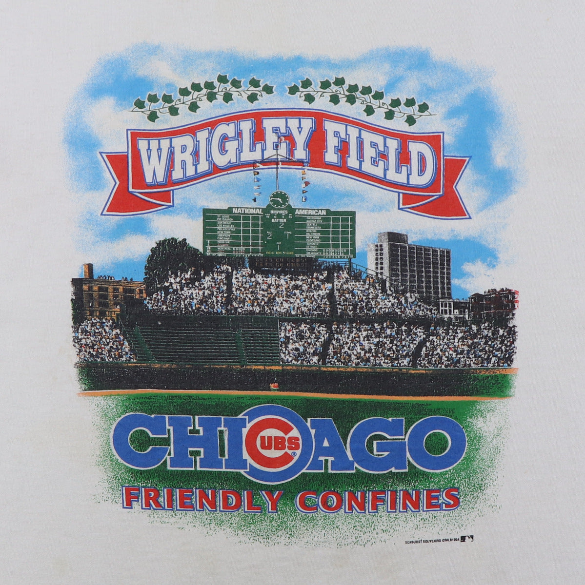 1994 Chicago Cubs Wrigley Field MLB Baseball Shirt