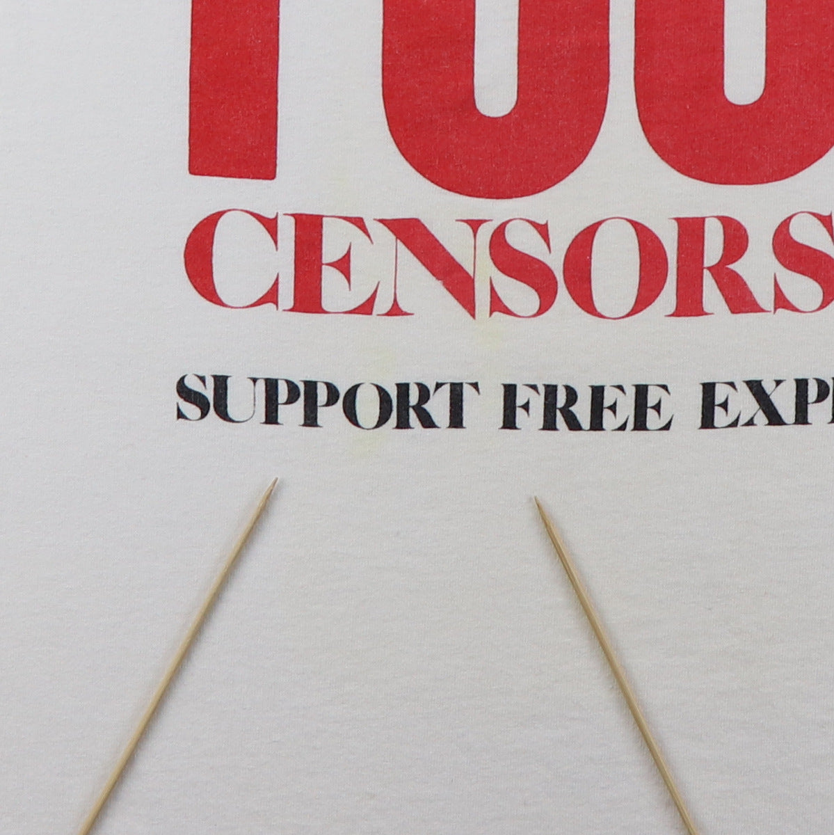 1990s Fuck Censorship Free Expression Shirt