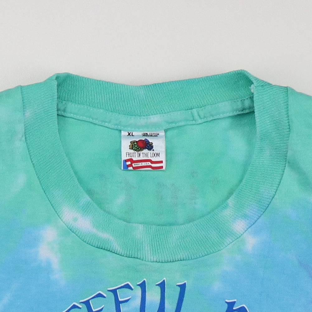 1990 Grateful Dead Playin' In The Field Tie Dye Concert Shirt