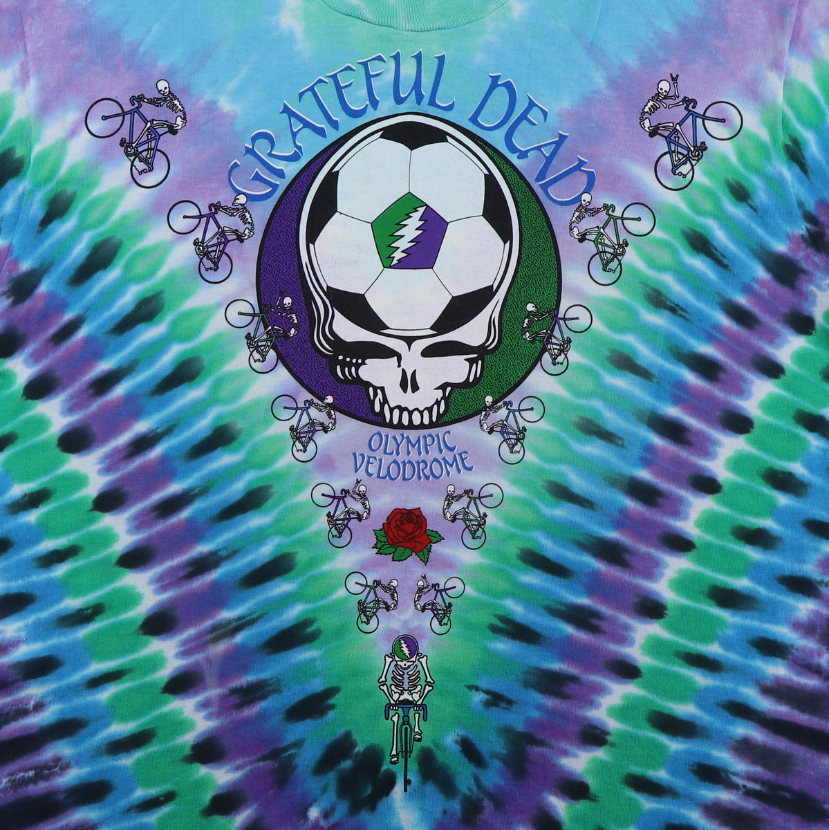 1990 Grateful Dead Playin' In The Field Tie Dye Concert Shirt