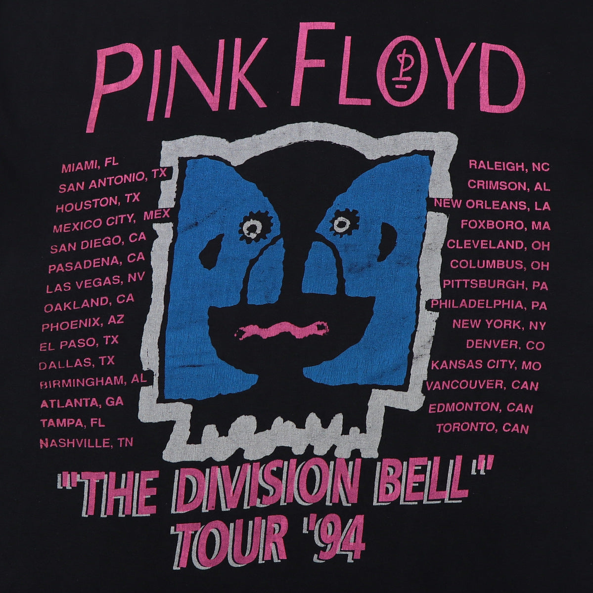 1994 Pink Floyd The Division Bell Tour Shirt