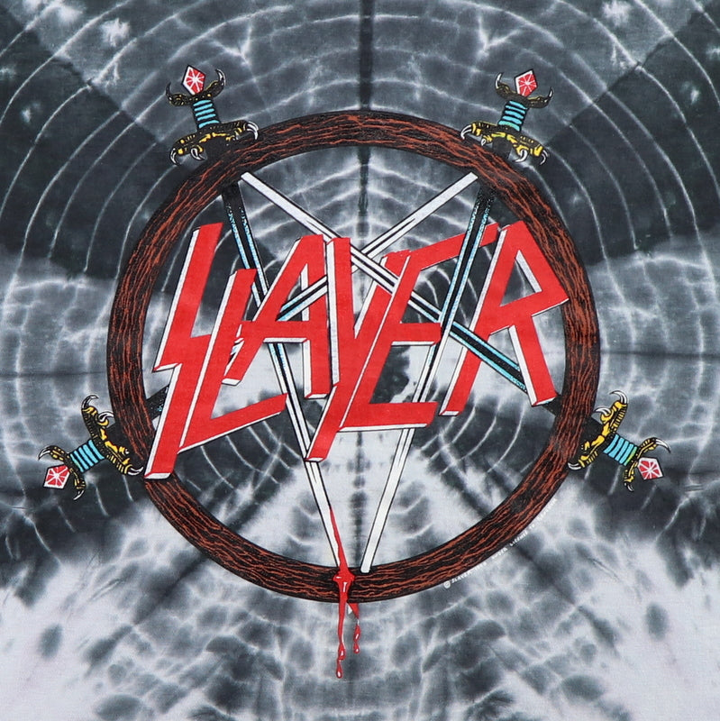 1990 Slayer Symmetria Tie Dye Shirt