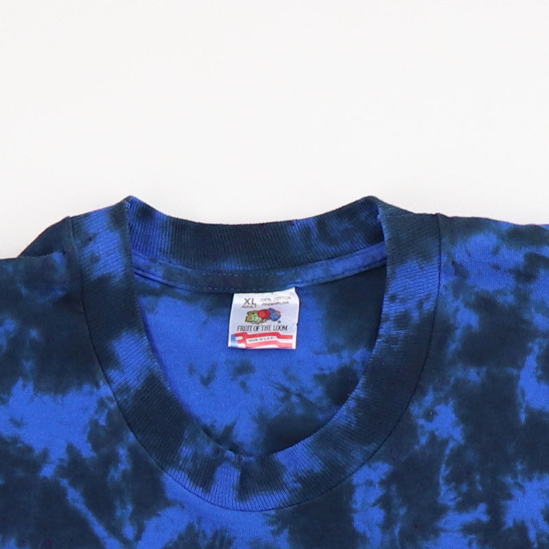 1994 Rolling Stones Black And Blue All Over Tie Dye Shirt