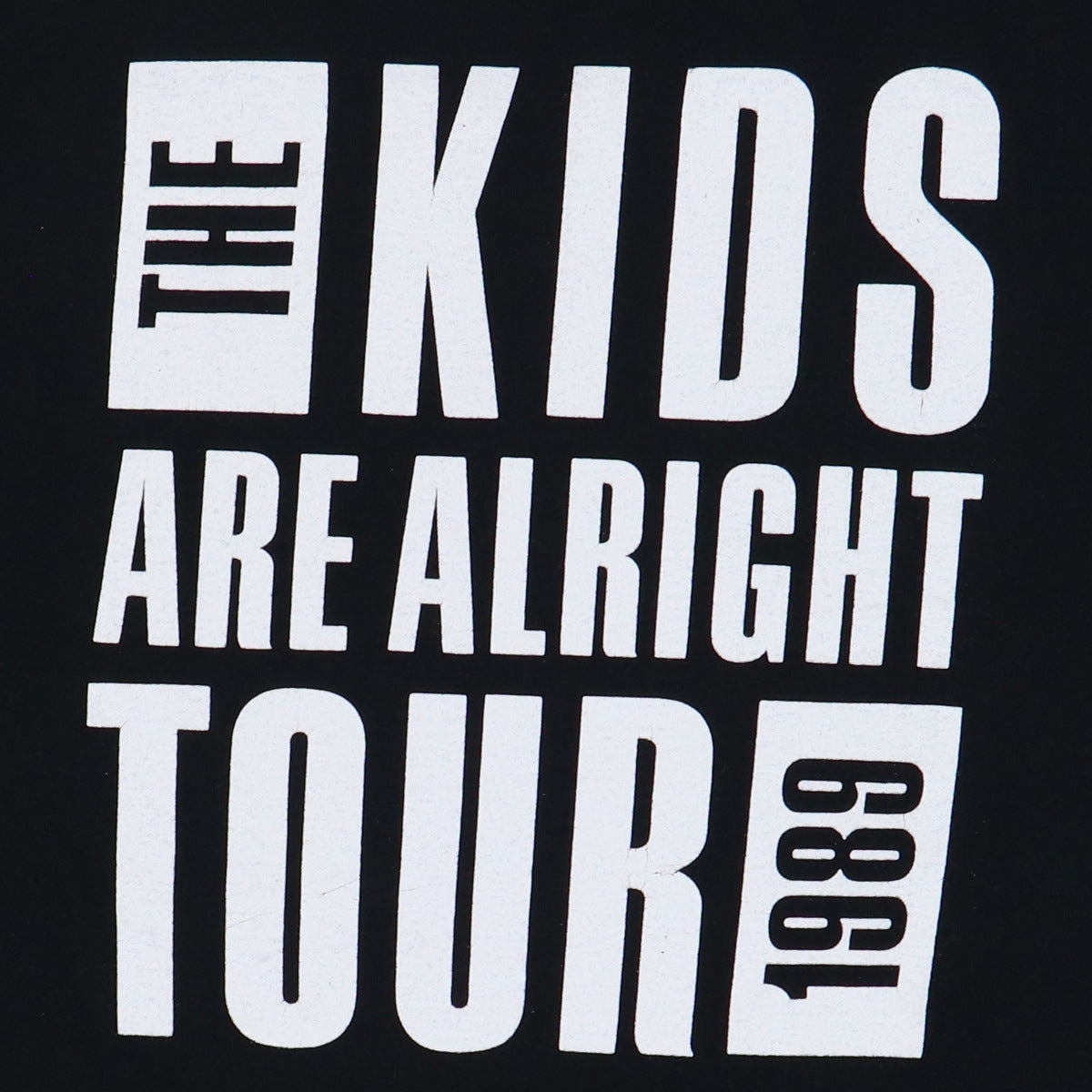 1989 The Who Maximum R&B Kids Are Alright Tour Shirt