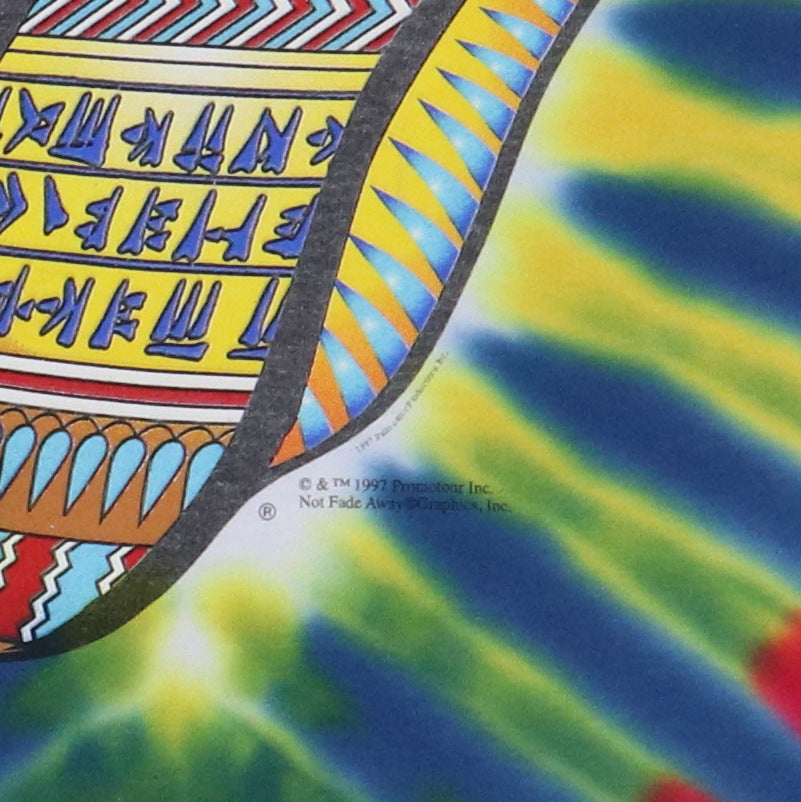 1997 Rolling Stones Bridges To Babylon Tour Tie Dye Shirt