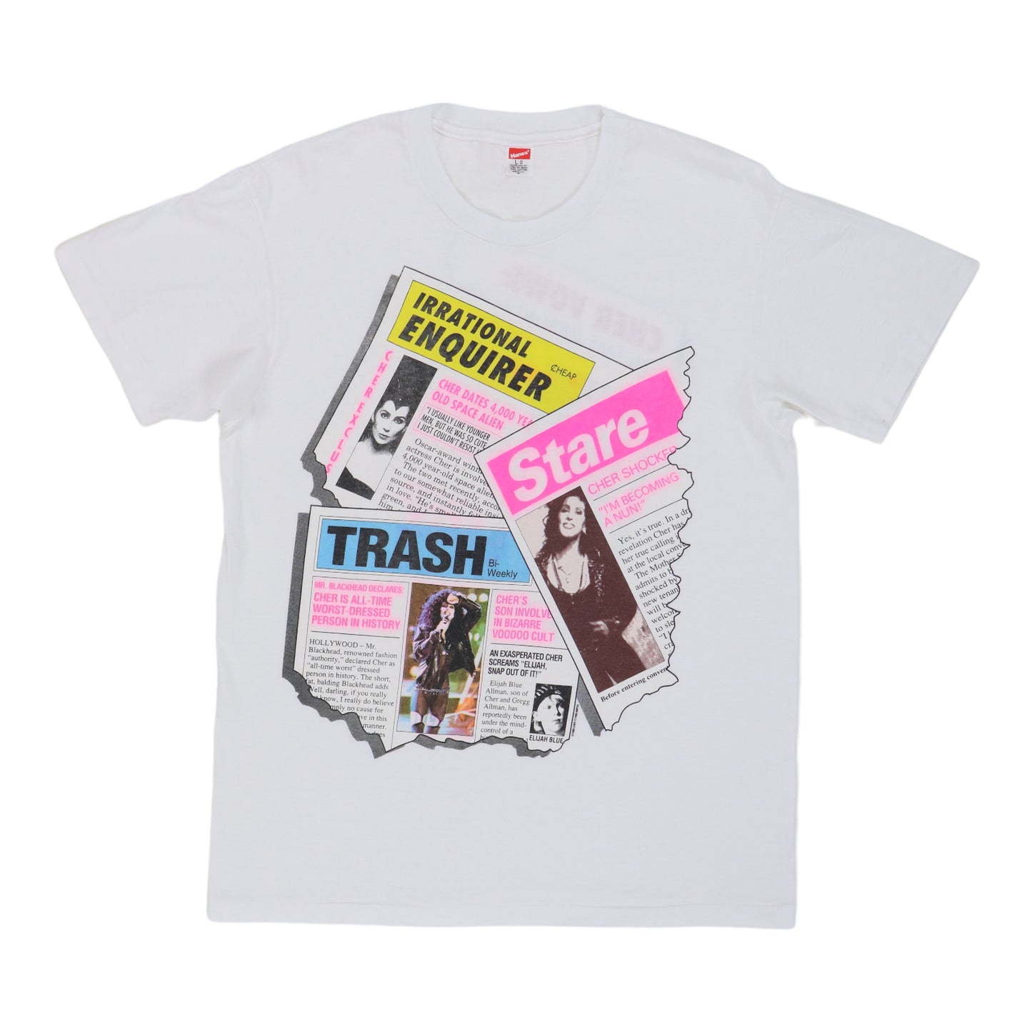 1990 Cher Irrational Enquirer Tabloid Shirt