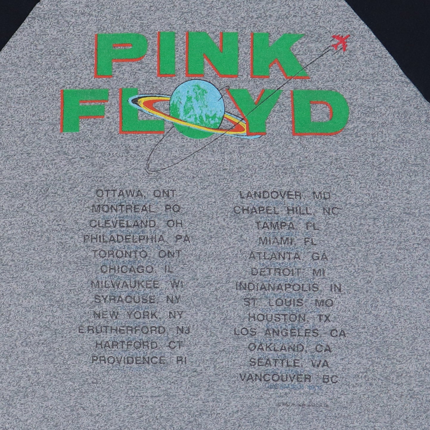 1987 Pink Floyd Momentary Lapse Of Reason Tour Jersey Shirt