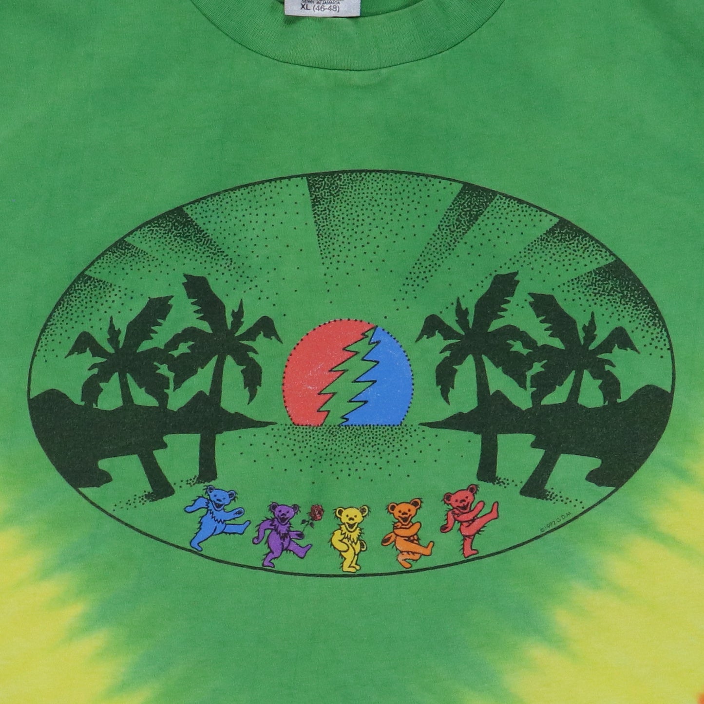 1992 Grateful Dead Dancing Bears Tie Dye Shirt