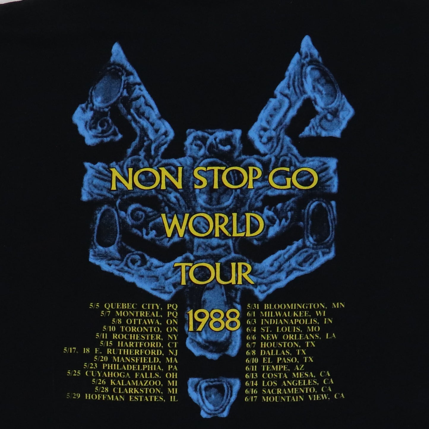 1988 Robert Plant Non Stop Go World Tour Shirt