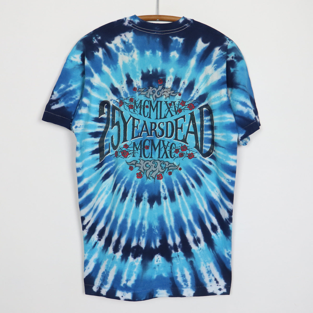 1990 Grateful Dead 25 Years Dead Tie Dye Shirt