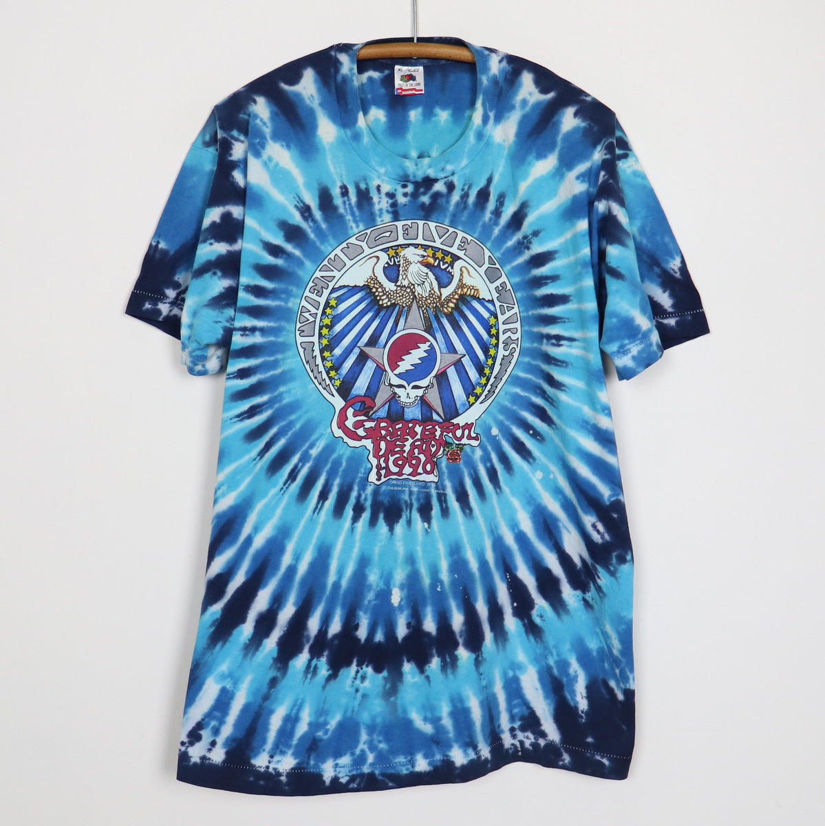 1990 Grateful Dead 25 Years Dead Tie Dye Shirt | Authentic Vintage