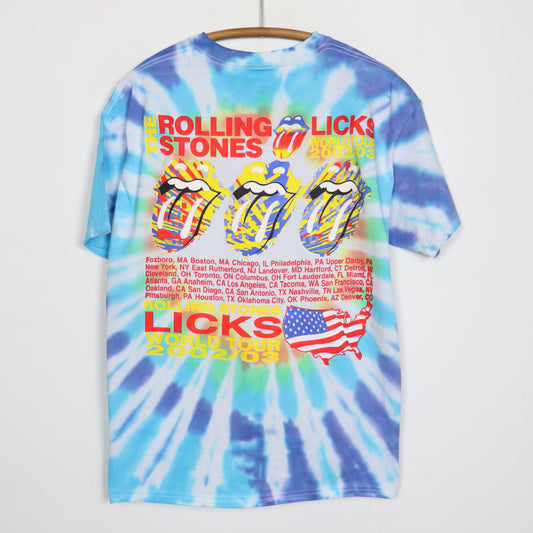 2002 Rolling Stones Licks Tour Tie Dye Shirt