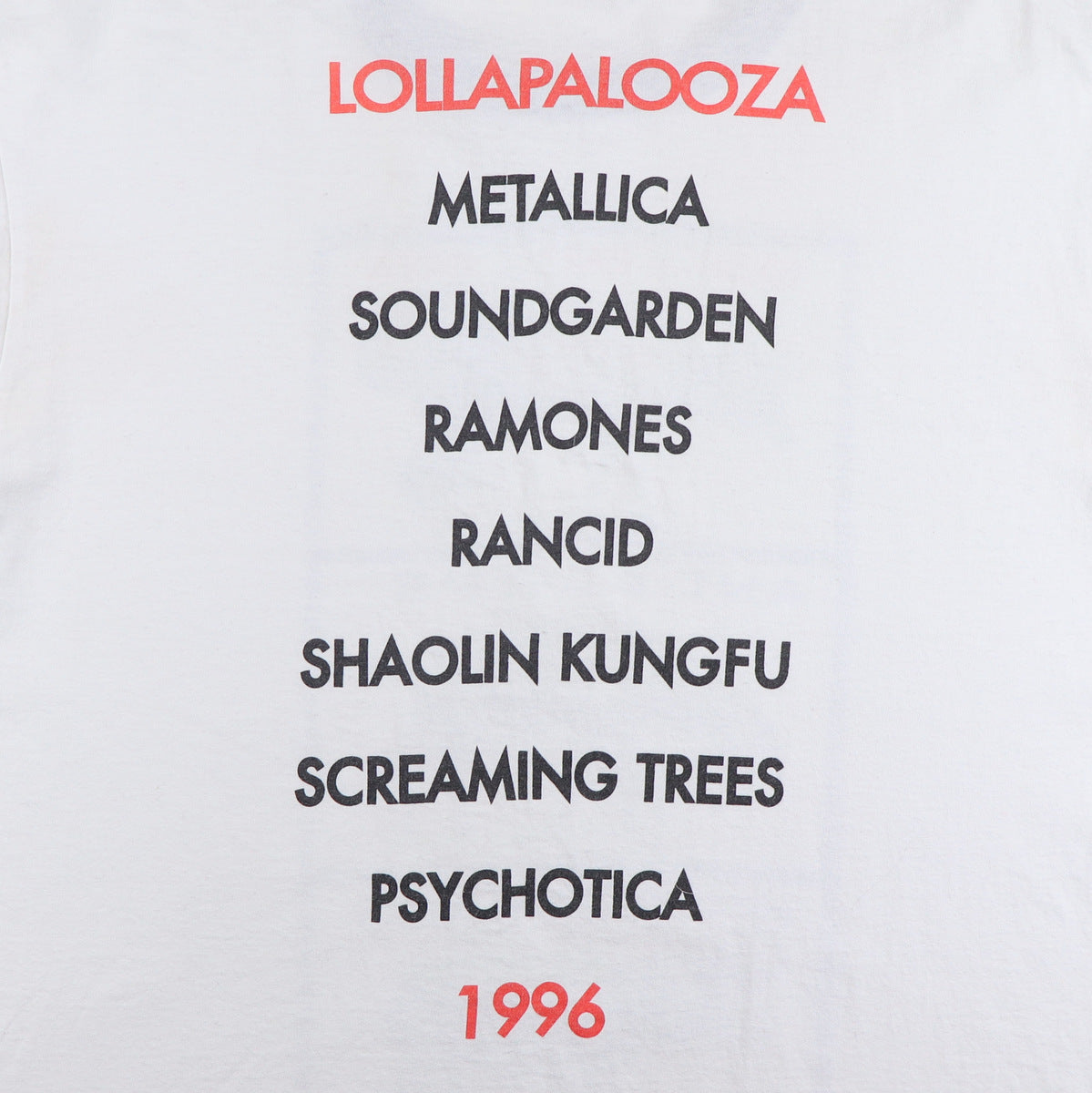 1996 Lollapalooza Concert Shirt