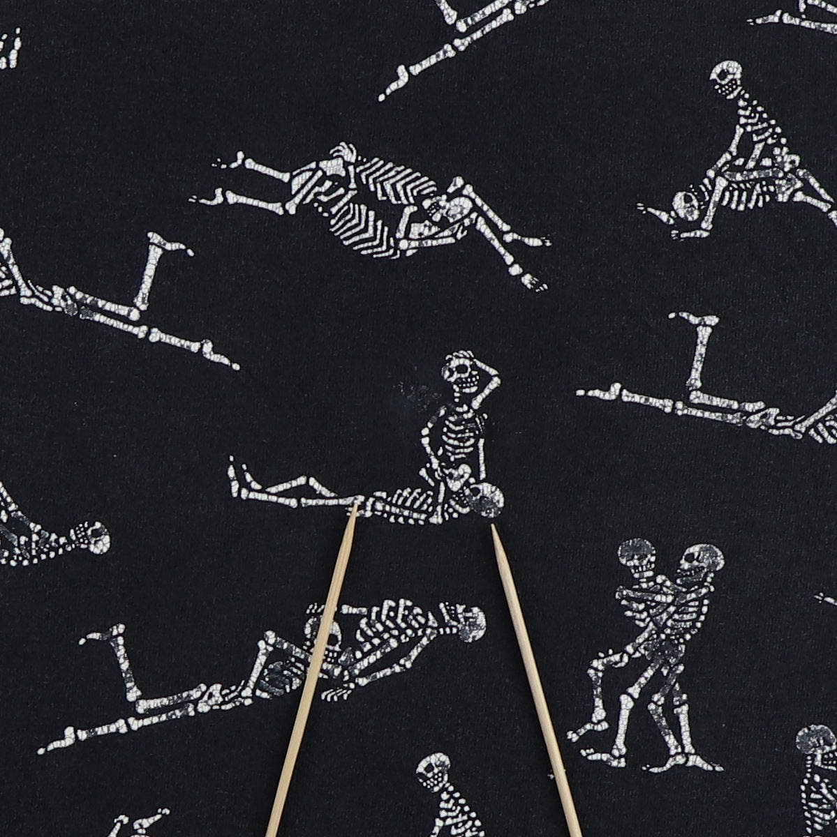 1990 Fashion Victim Skeleton Kama Sutra All Over Print Shirt