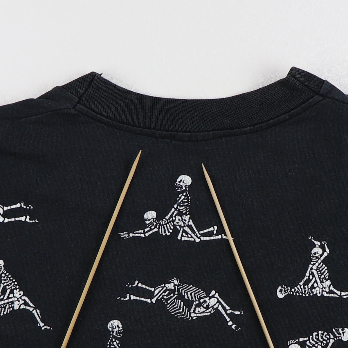 1990 Fashion Victim Skeleton Kama Sutra All Over Print Shirt