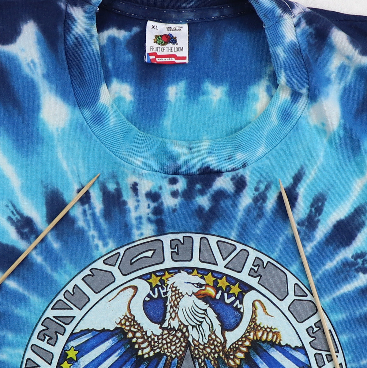 1990 Grateful Dead 25 Years Dead Tie Dye Shirt
