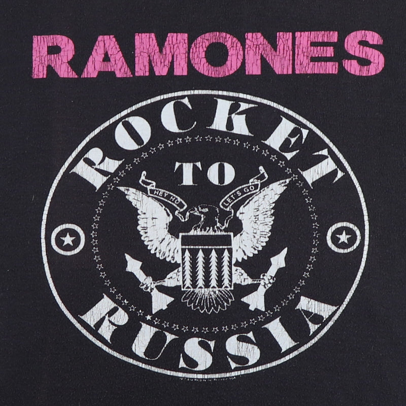 1977 Ramones Rocket To Russia Sire Records Promo Shirt