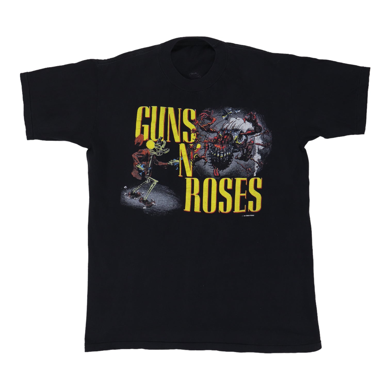 Maglietta Ufficiale Guns N' Roses Appetite For Destruction - Nero, Taglie S-5XL, Cotone, Nuova Con Etichette Maglietta Ufficiale Guns N' Roses Appetite For Destruction - Nero, Taglie S-5XL, Cotone, Nuova Con Etichette
