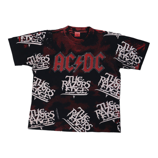 1990 ACDC Razors Edge All Over Print Shirt