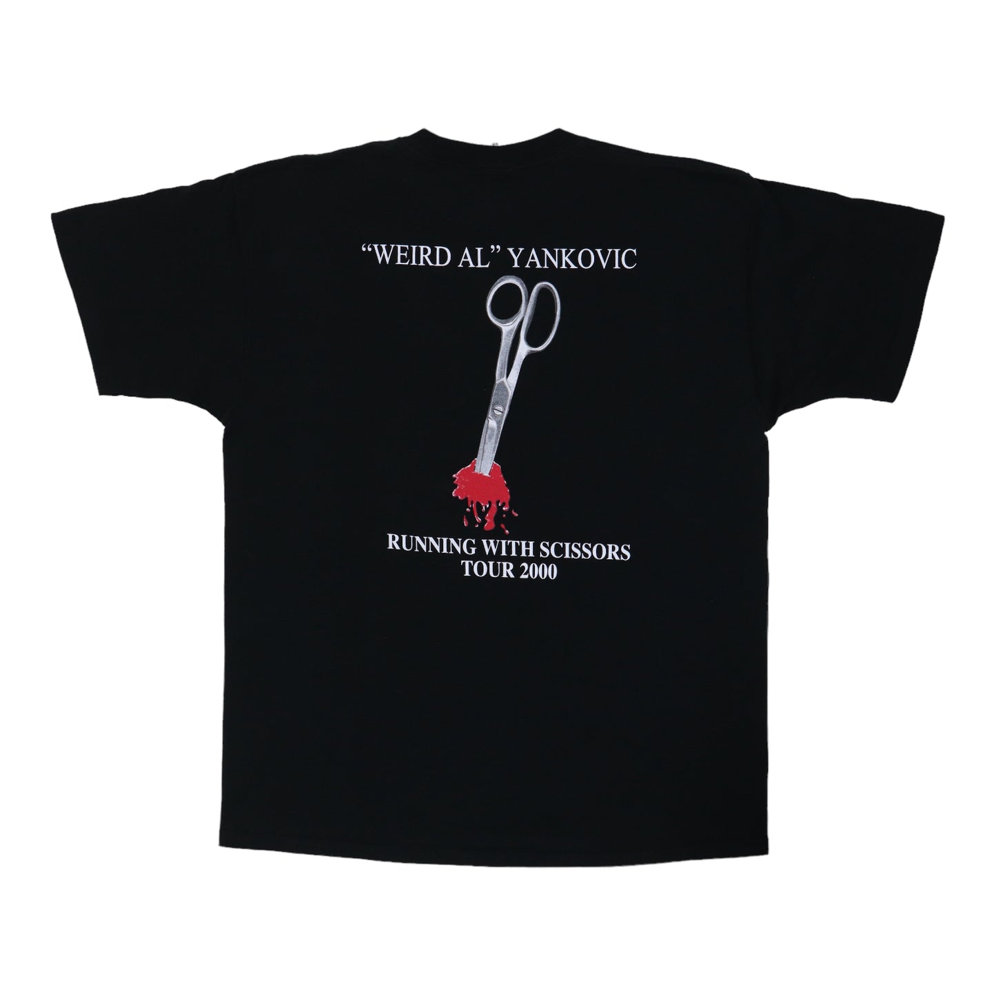 2000 Weird Al Running With Scissors Tour Crew Shirt
