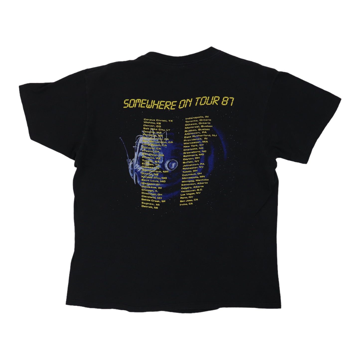 1987 Iron Maiden Somewhere On Tour Shirt