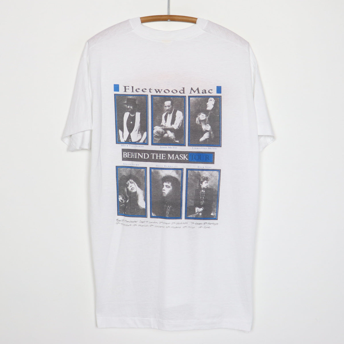 1990 Fleetwood Mac Behind The Mask Tour Shirt