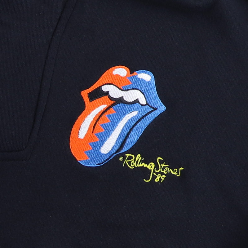 1989 Rolling Stones Steel Wheels Crew Pull Over Zip Sweatshirt