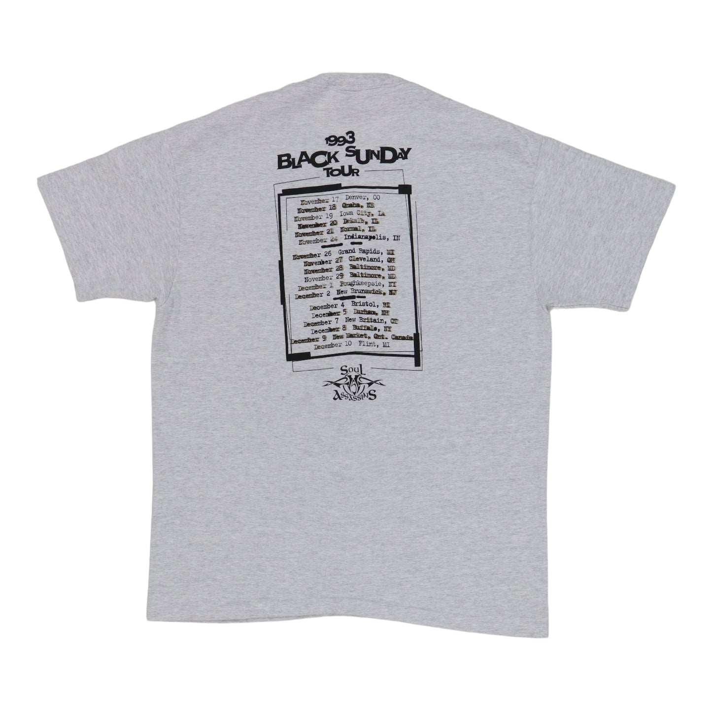 1993 Cypress Hill Black Sunday Tour Shirt