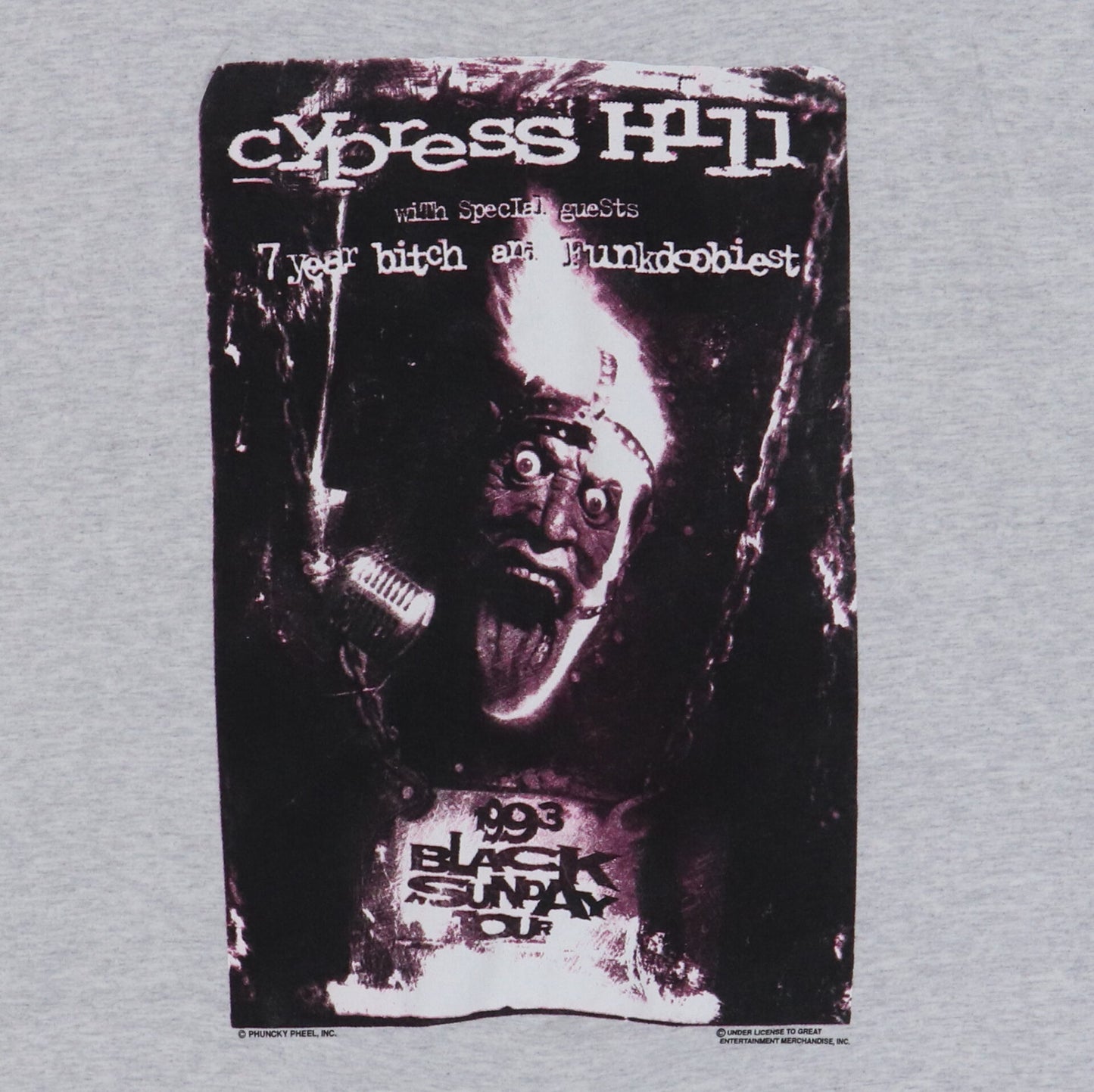 1993 Cypress Hill Black Sunday Tour Shirt