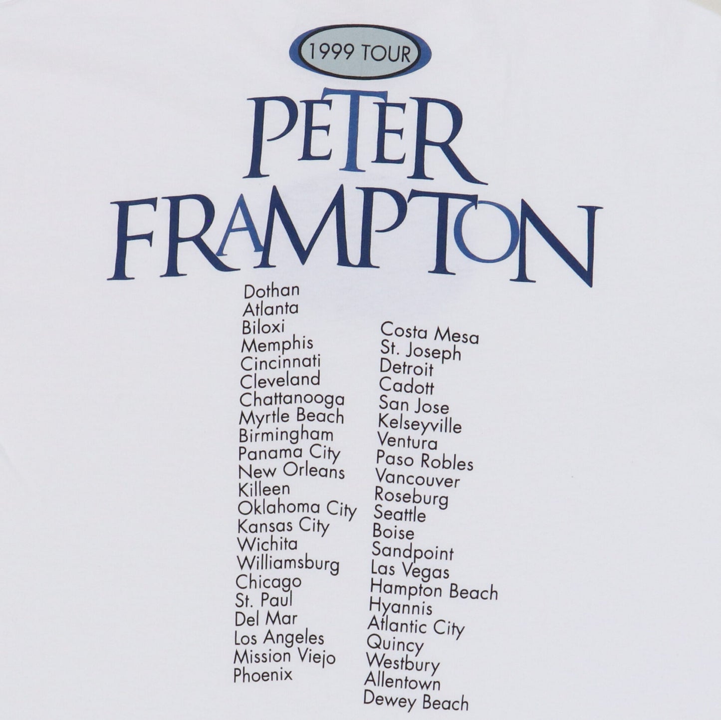 1999 Peter Frampton Tour Shirt