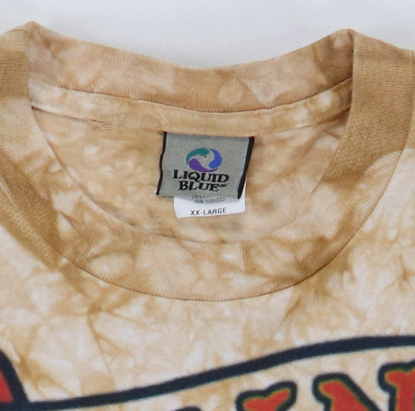 2003 Rolling Stones Tattoo You Liquid Blue Tie Dye Shirt